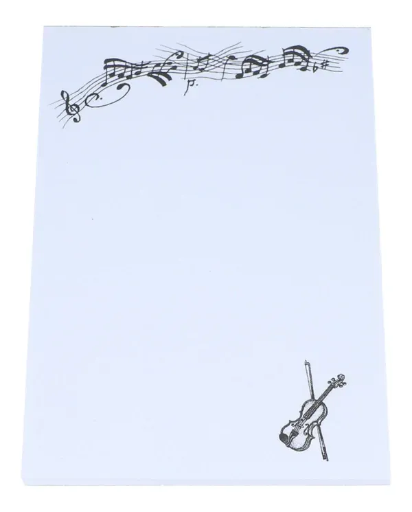 Notizblock DIN A6 mit Instrument Block Violine Geige Bratsche Cello