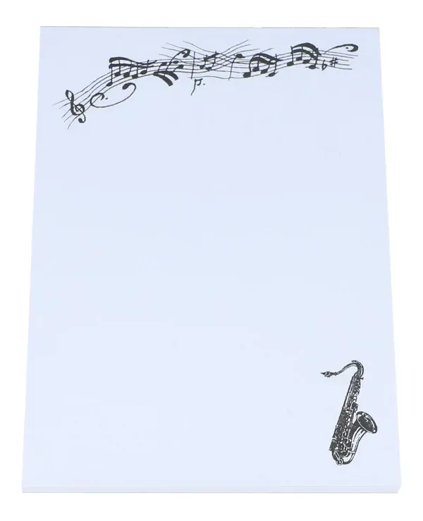 Notizblock DIN A6 mit Instrument Block Saxophon Saxofon