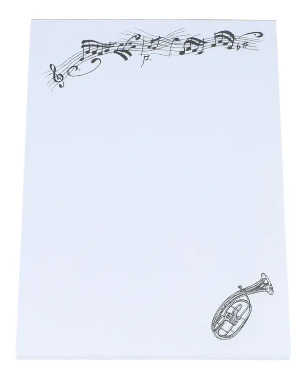 Notizblock DIN A6 mit Instrument Block Tenorhorn