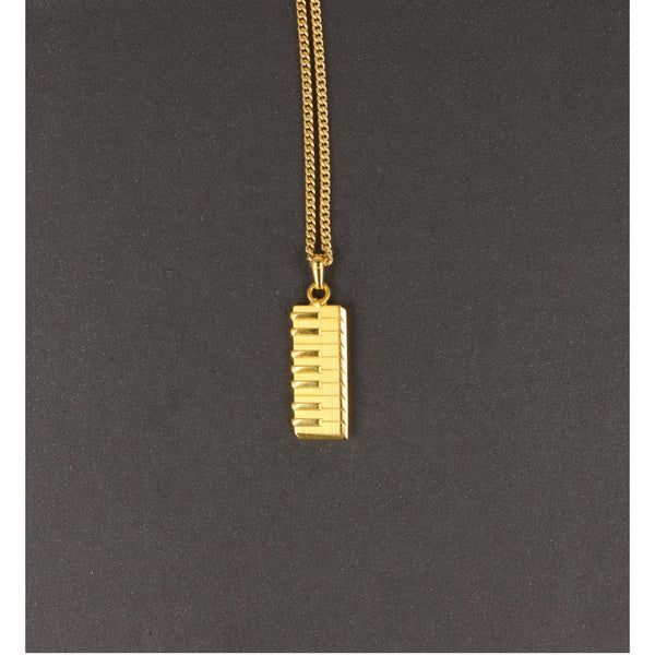 Kette mit Keyboard goldfarben