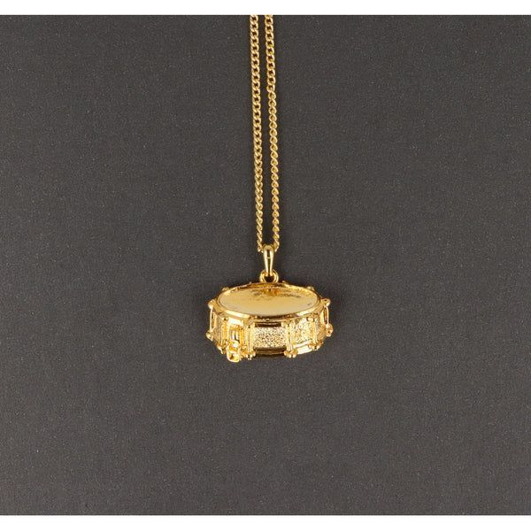Kette mit Trommel goldfarben