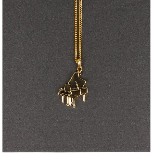Kette mit Flügel Piano Klavier goldfarben