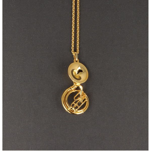 Kette mit Sousaphon goldfarben