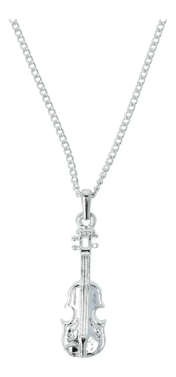 Kette mit Violine silberfarben