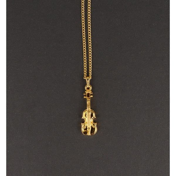 Kette mit Violine goldfarben