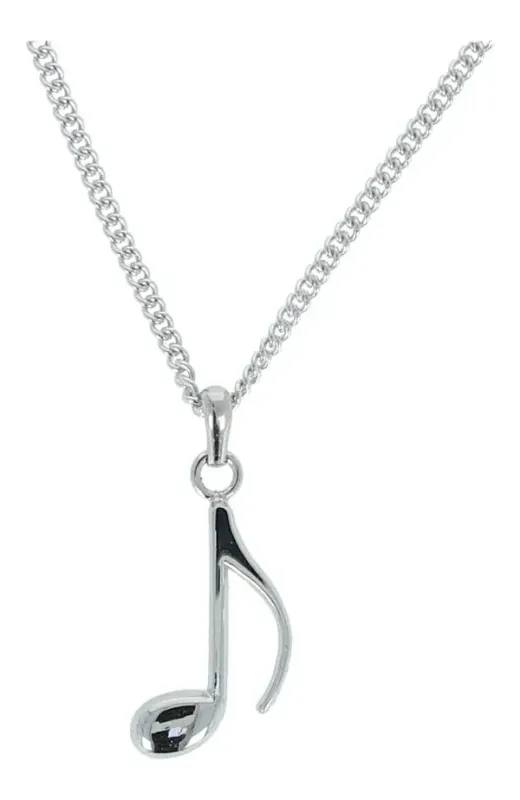 Kette mit Note silberfarben
