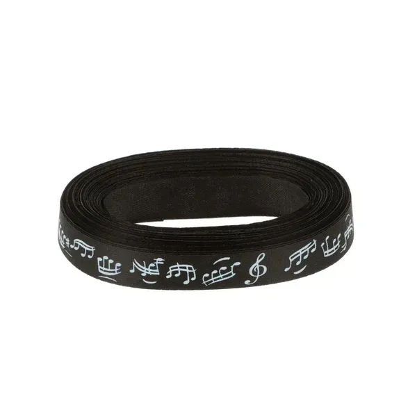 Geschenkband Notenband schwarz Breite 15mm Geschenkband Notenband schwarz Breite 15mm