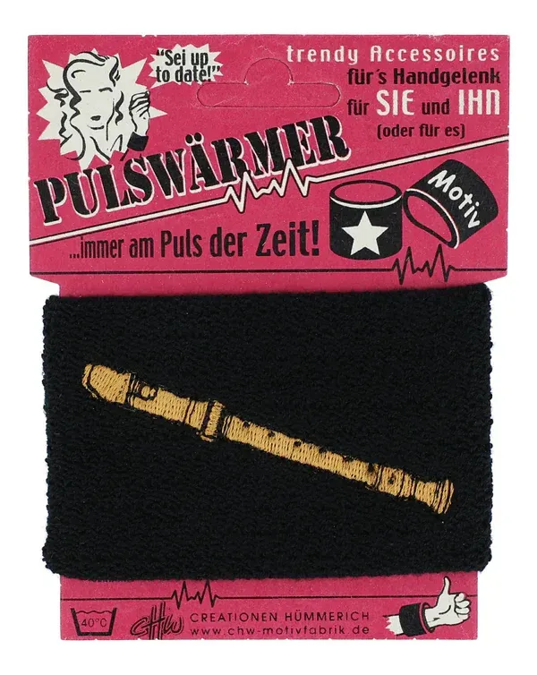 Pulswärmer Schweißband 1 Stück Blockflöte