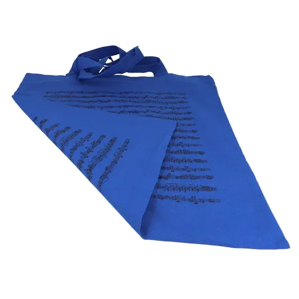 Tasche Noten Beutel blau