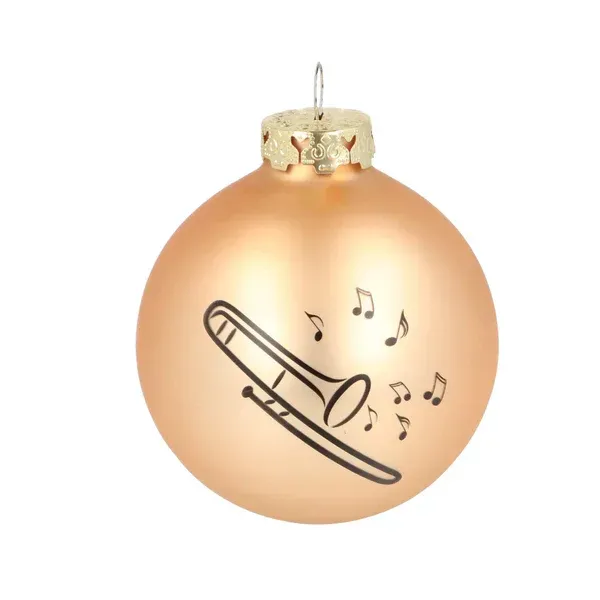 1 Stück Kugel Posaune Weihnachtskugel Christbaumkugel Baumkugel Trombone