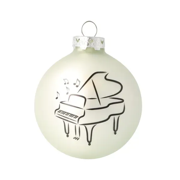 1 Stück Kugel Flügel Weihnachtskugel Christbaumkugel Baumkugel Piano