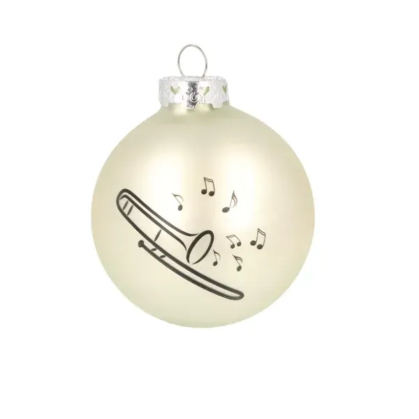1 Stück Kugel Posaune Weihnachtskugel Christbaumkugel Baumkugel Trombone
