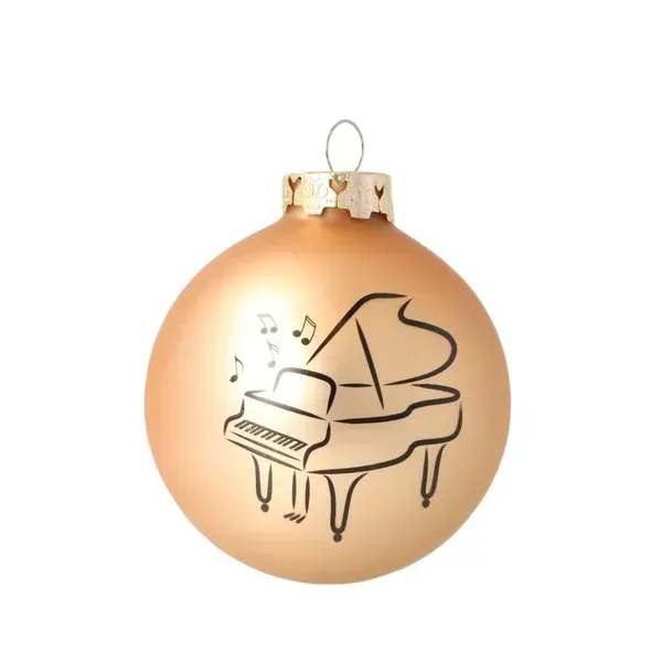 1 Stück Kugel Flügel Weihnachtskugel Christbaumkugel Baumkugel Piano