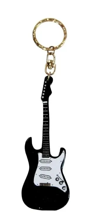 Schlüsselanhänger Gitarre Fender schwarz Schlüsselanhänger Gitarre Fender schwarz