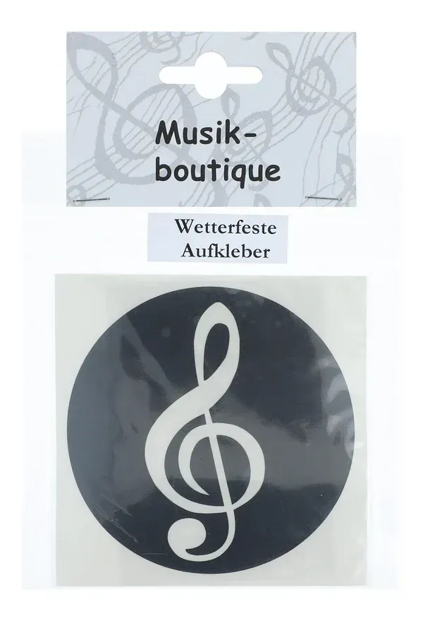 Aufkleber Violinschlüssel Notenschlüssel schwarz