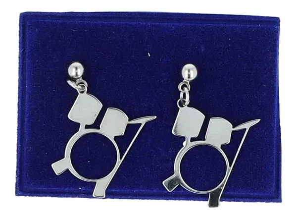 Ohrstecker Edelstahl Drum Schlagzeug Ohrstecker Edelstahl Drum Schlagzeug