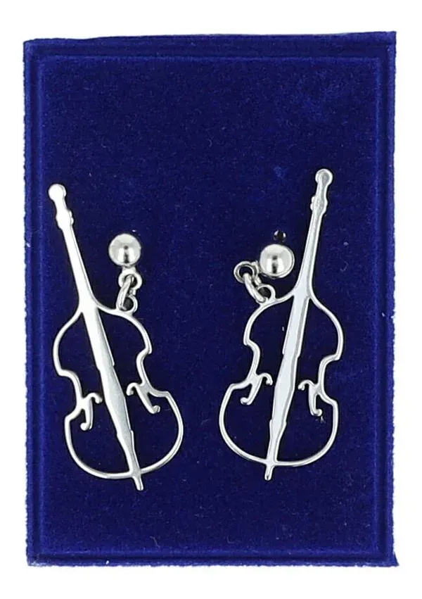 Ohrstecker Edelstahl Kontrabass