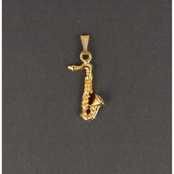 Anhänger Saxophon goldfarben ohne Kette