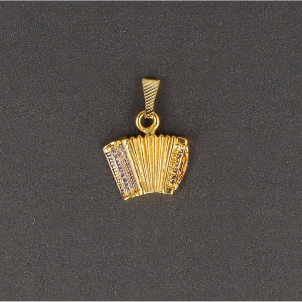 Anhänger Akkordeon goldfarben ohne Kette