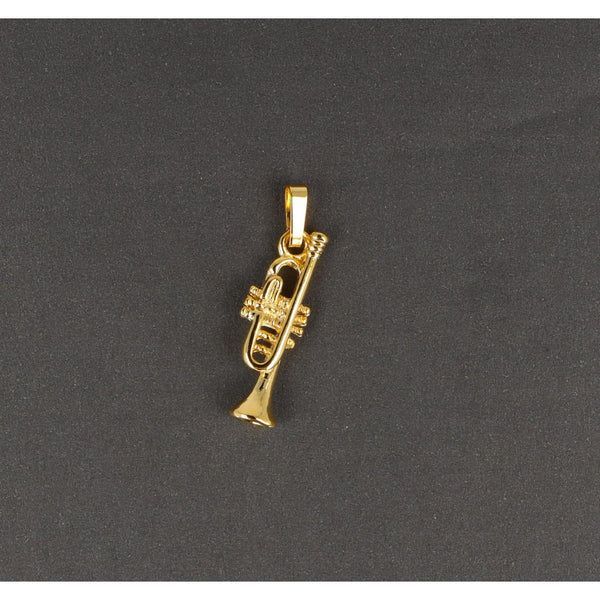 Anhänger Trompete Trumpet Bass goldfarben ohne Kette Anhänger Trompete Trumpet Bass goldfarben ohne Kette