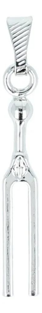 Anhänger Stimmgabel silberfarben ohne Kette