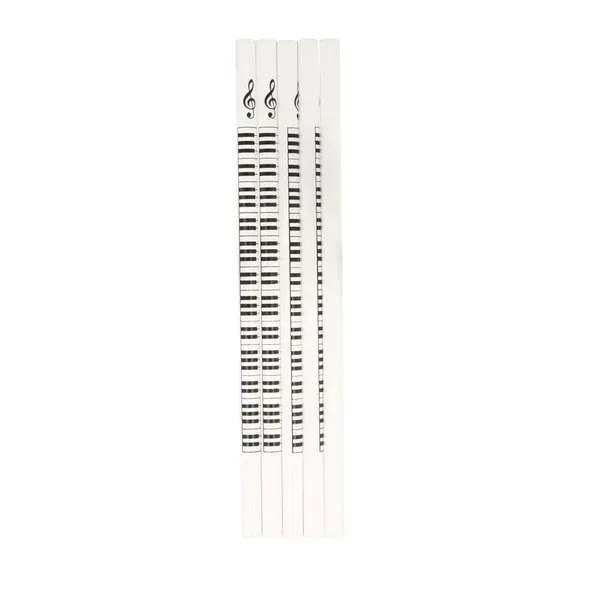 5 Stück Bleistift mit Tastatur weiss