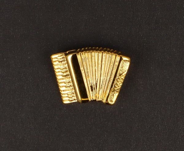 Pin Akkordeon Schifferklavier goldfarben