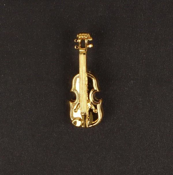 Pin Violine goldfarben 2,5 cm