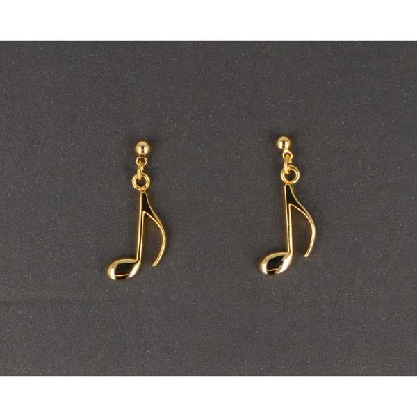 Ohrstecker Note goldfarben
