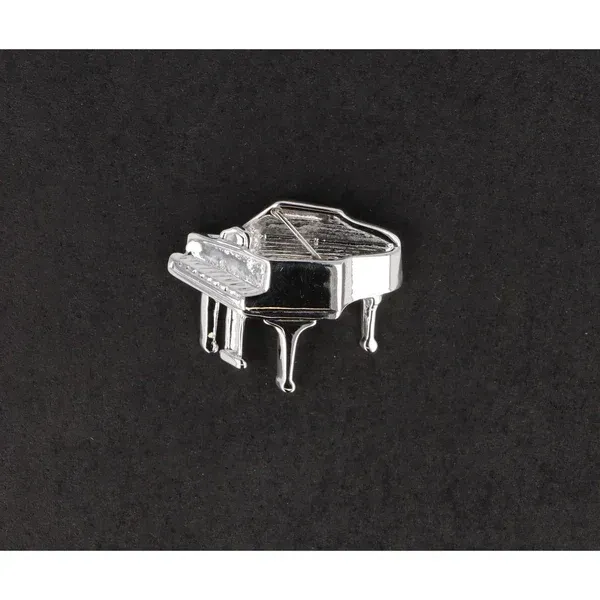 Pin Flügel Klavier Piano versilbert