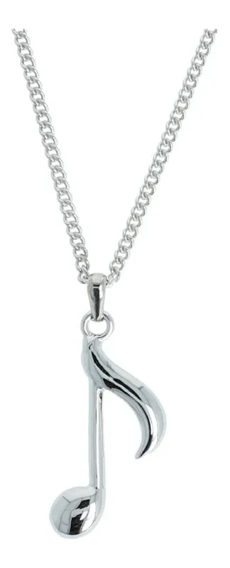 Kette mit Note silberfarben