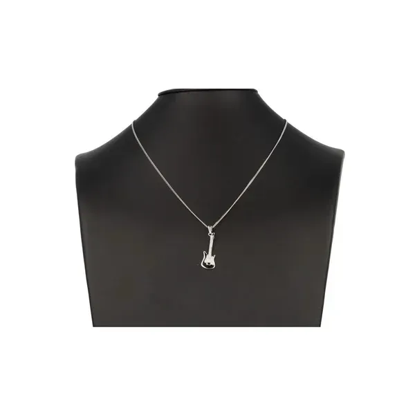 Kette mit E-Gitarre echt silber