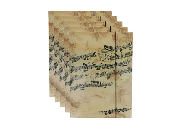 Sammelmappe Noten 5 Stück creme Sammelmappe Noten 5 Stück creme