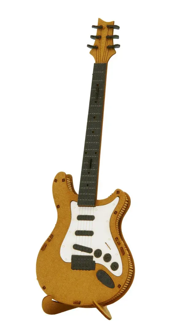 3D Modell E-Gitarre  Spezialkarton gelasert Bausatz