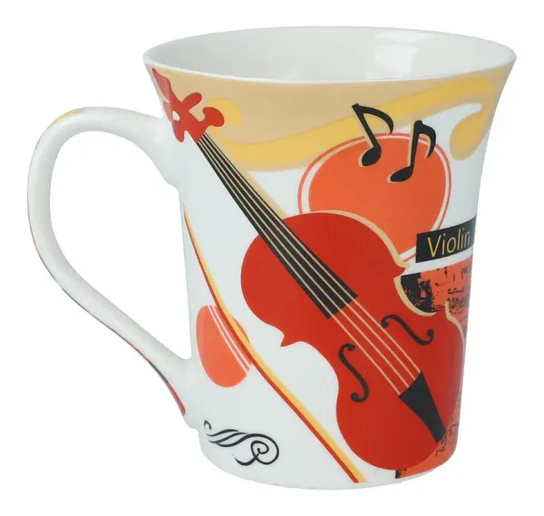 Tasse mit Violine Geige Bratsche Cello Tasse mit Violine Geige Bratsche Cello