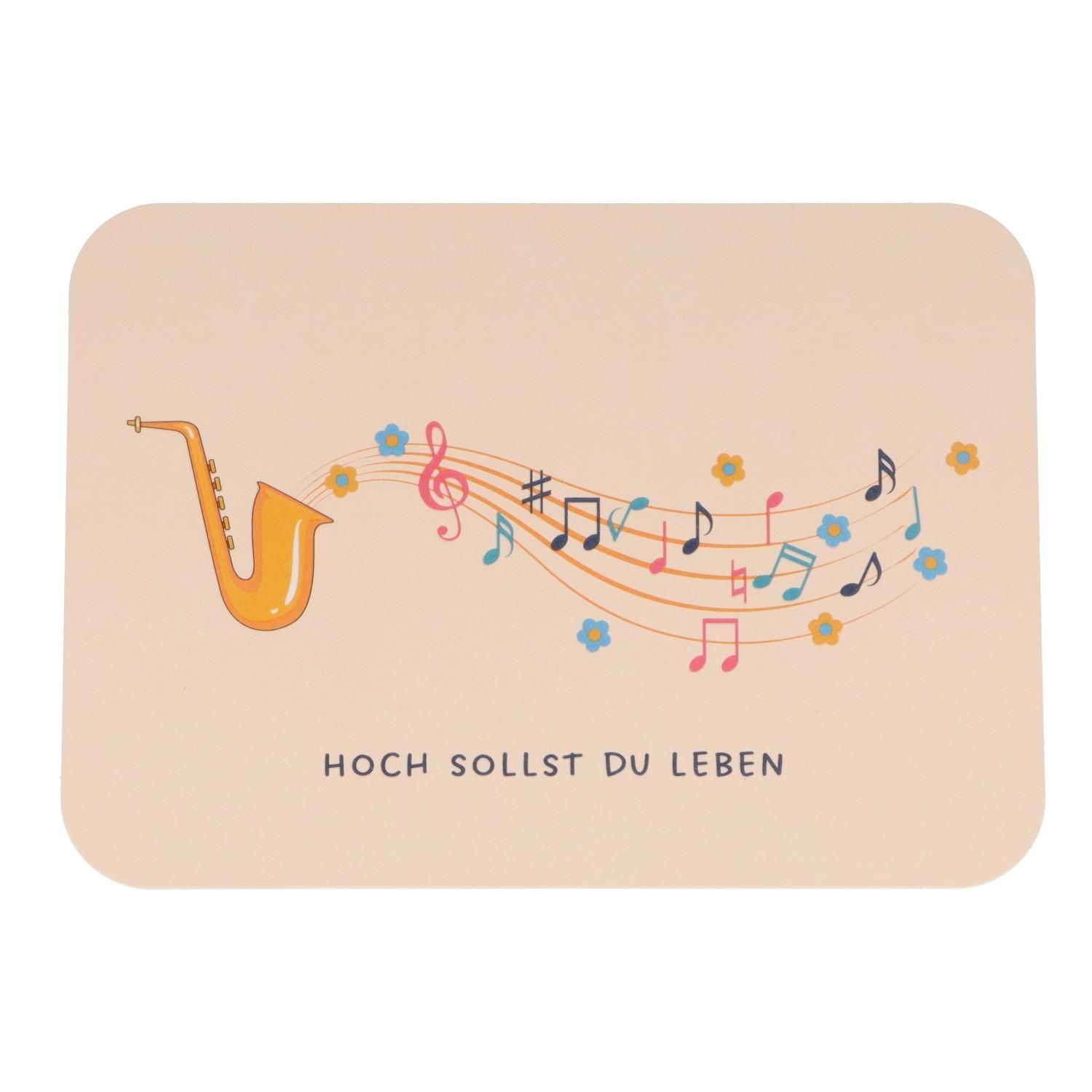 Postkarte Karte Hoch sollst Du leben