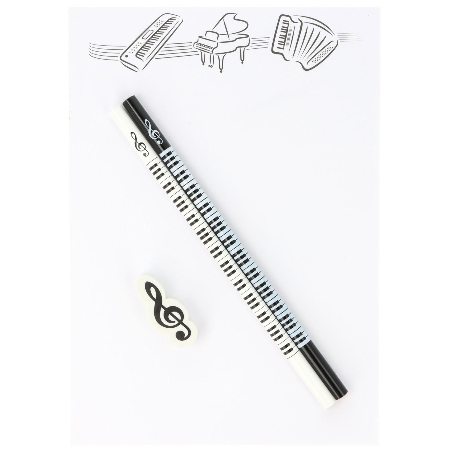 Schreibset mit 2 Bleistift und Radierer Schreibset mit 2 Bleistift und Radierer