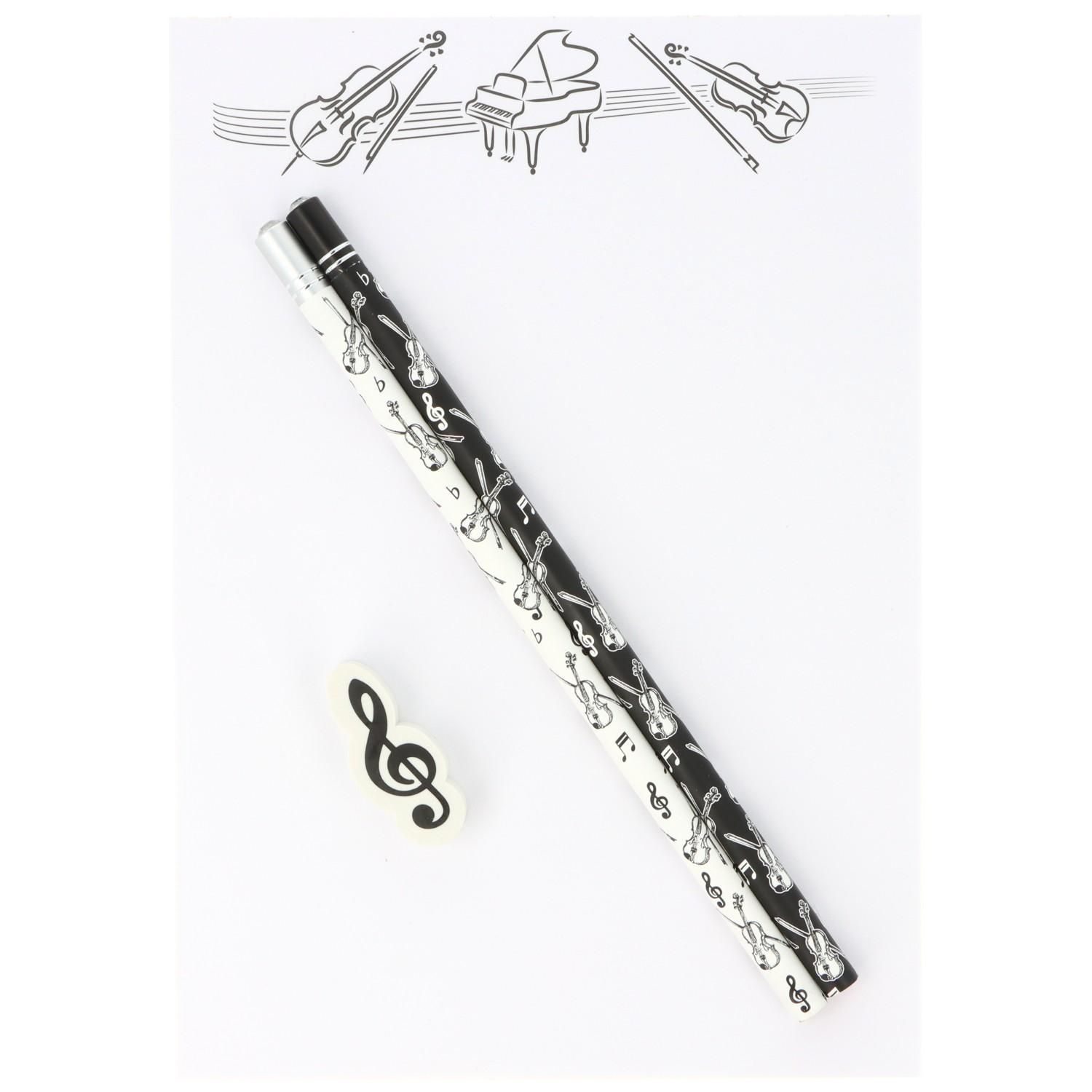 Schreibset mit 2 Bleistift und Radierer violine Schreibset mit 2 Bleistift und Radierer violine
