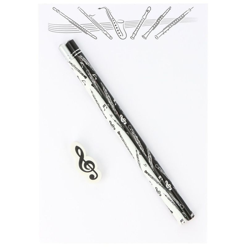 Schreibset mit 2 Bleistift und Radierer Oboe Schreibset mit 2 Bleistift und Radierer Oboe