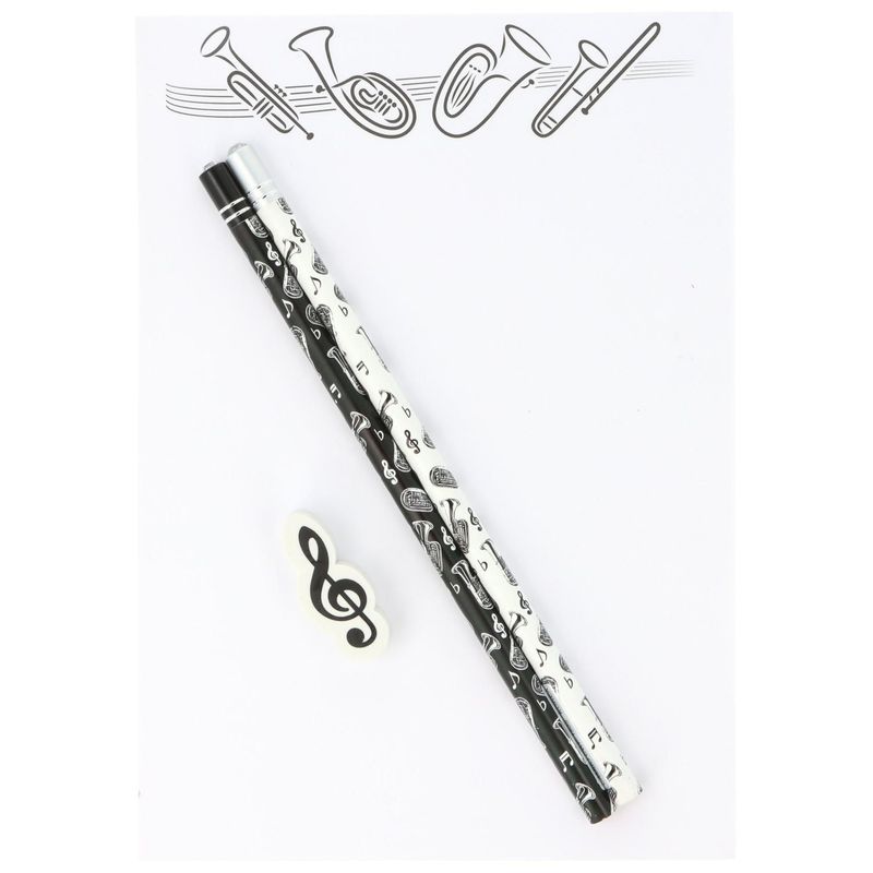 Schreibset mit 2 Bleistift und Radierer Tuba Schreibset mit 2 Bleistift und Radierer Tuba