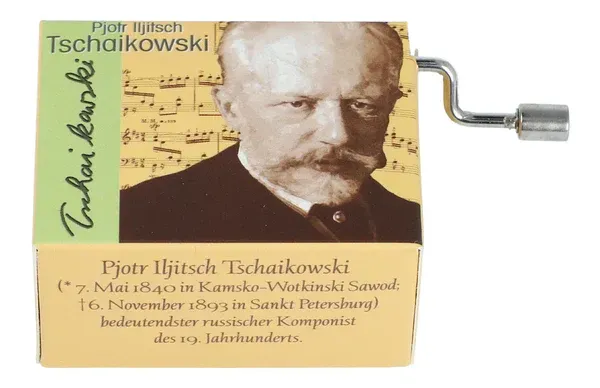 Spieluhr Drehorgel Musicbox Schwanensee von Pjotr Iljitsch Tschaikowski