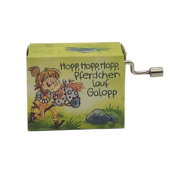 Spieluhr Drehorgel Musicbox Hopp Hopp Hopp Pferdchen