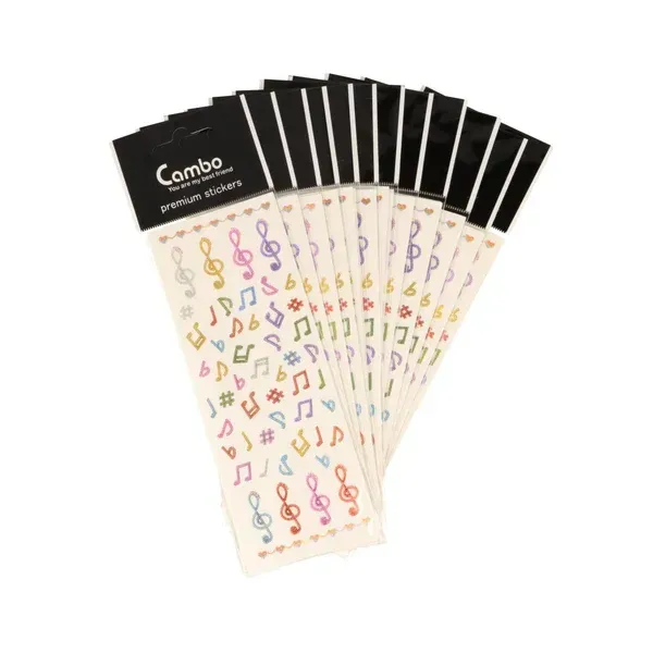 Sticker Noten + Notenschlüssel Violinschlüssel 12 Bögen