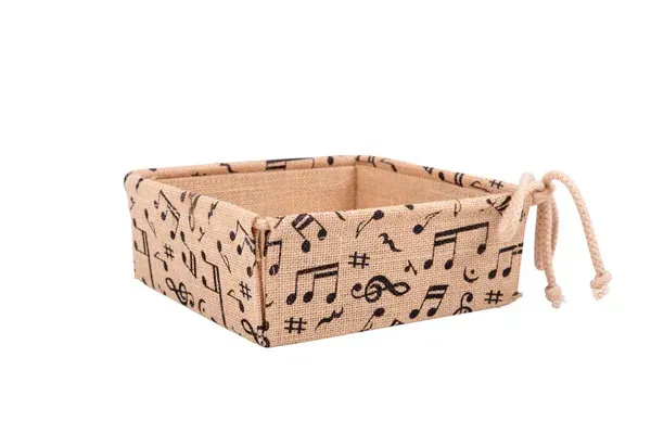 10 Stück Jute Körbchen Korb Noten