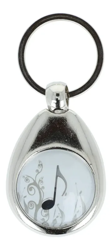 10 Stück Einkaufschip + Schlüsselanhänger Achtelnote