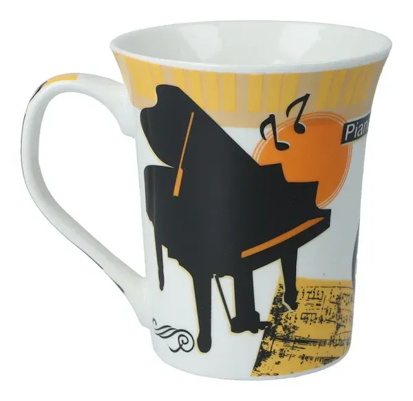 Tasse mit Flügel Piano Klavier Tasse mit Flügel Piano Klavier