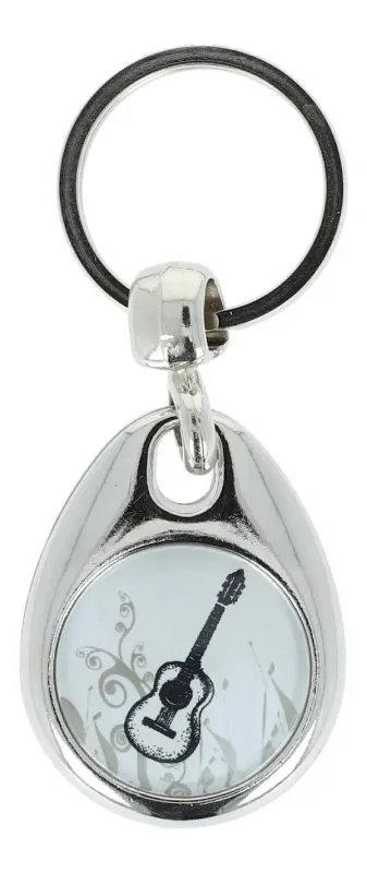 Einkaufschip + Schlüsselanhänger Gitarre Guitar