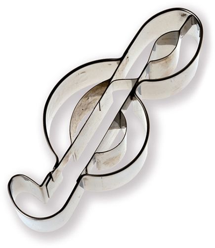 Ausstecher Förmchen Violinschlüssel 10 cm