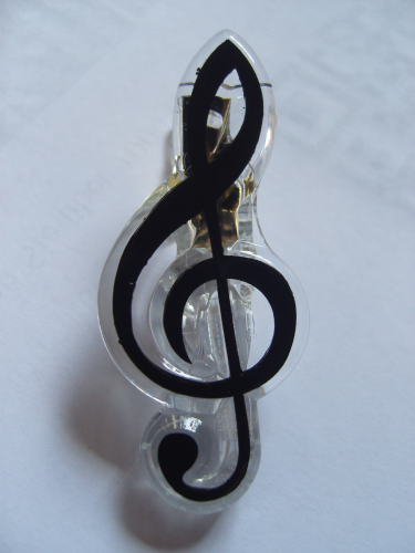 Klammer Clip Notenschlüssel