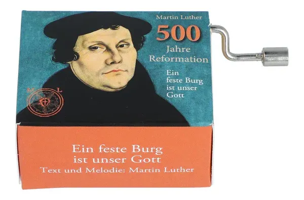 Spieluhr Drehorgel Musicbox Martin Luther Eine feste Burg ist unser Gott